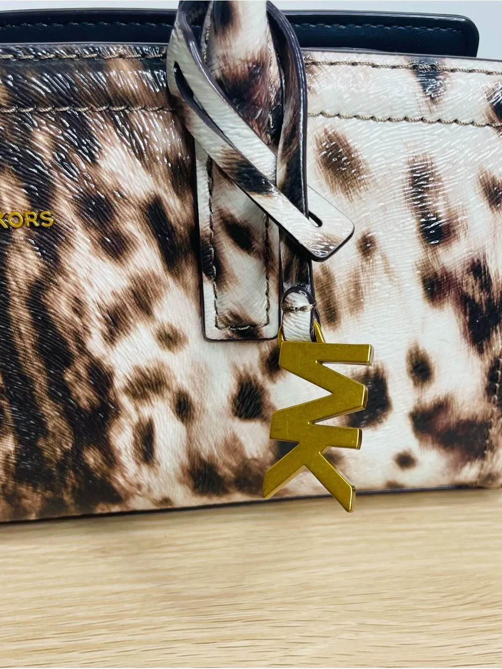 Michael Kors Leopard-Print bag in Brown and Cream